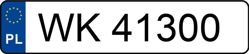 Numer rejestracyjny WK 41300 posiada VOLKSWAGEN GOLF - WK41300
