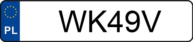 Numer rejestracyjny WK 49V posiada WAZ LADA 2104 21043 - WK49V Numer rejestracyjny WK 49V posiada WAZ LADA 2104 21043 - WK49V