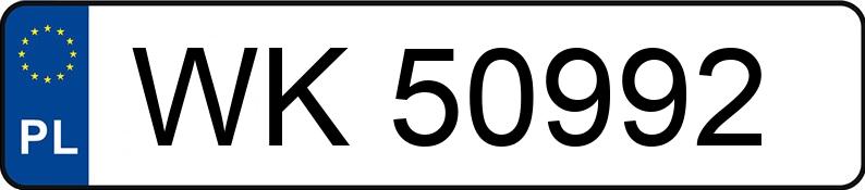 Numer rejestracyjny WK 50992 posiada MERCEDES-BENZ C 200 - WK50992