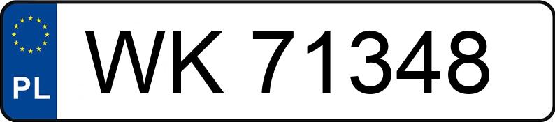 Numer rejestracyjny WK 71348 posiada BMW 320I - WK71348