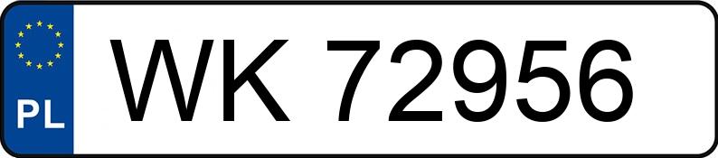 Numer rejestracyjny WK 72956 posiada FIAT DOBLO - WK72956
