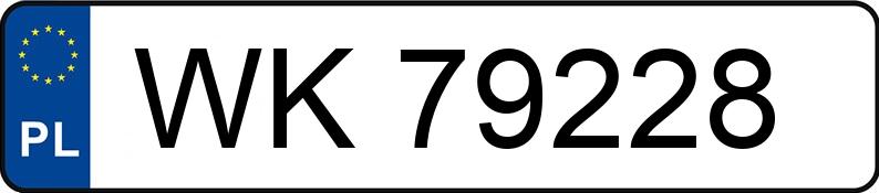 Numer rejestracyjny WK 79228 posiada BMW 535I - WK79228