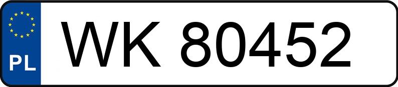 Registreringsnummeret WK 80452 har OPEL Astra Coupe 1.8 MR`00 E3 - WK80452
