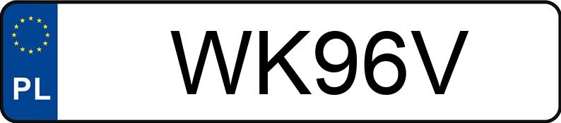 Numer rejestracyjny WK 96V posiada TOYOTA COROLLA - WK96V Numer rejestracyjny WK 96V posiada TOYOTA COROLLA - WK96V