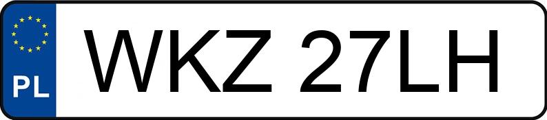 Numer rejestracyjny WKZ 27LH posiada OPEL ZAFIRA 2,0 DTI - WKZ27LH