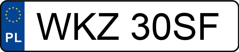 Numer rejestracyjny WKZ 30SF posiada VOLKSWAGEN PASSAT - WKZ30SF Numer rejestracyjny WKZ 30SF posiada VOLKSWAGEN PASSAT - WKZ30SF