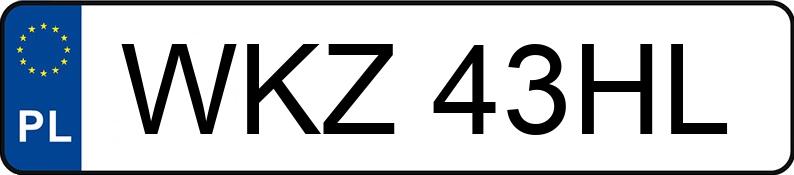 Numer rejestracyjny WKZ 43HL posiada VOLKSWAGEN GOLF 1.9 TDI - WKZ43HL Numer rejestracyjny WKZ 43HL posiada VOLKSWAGEN GOLF 1.9 TDI - WKZ43HL