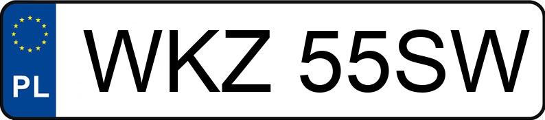 Numer rejestracyjny WKZ 55SW posiada FORD FOCUS - WKZ55SW