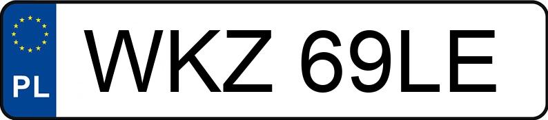 Numer rejestracyjny WKZ 69LE posiada OPEL ASTRA 2.0 DTL - WKZ69LE Numer rejestracyjny WKZ 69LE posiada OPEL ASTRA 2.0 DTL - WKZ69LE