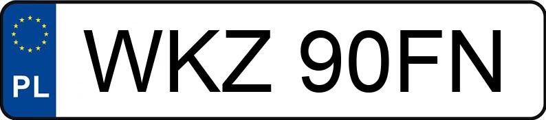 Numer rejestracyjny WKZ 90FN posiada VOLKSWAGEN PASSAT - WKZ90FN Numer rejestracyjny WKZ 90FN posiada VOLKSWAGEN PASSAT - WKZ90FN