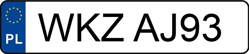 Numer rejestracyjny WKZ AJ93 posiada RENAULT MEGANE SCENIC 1.6 KAT - WKZAJ93