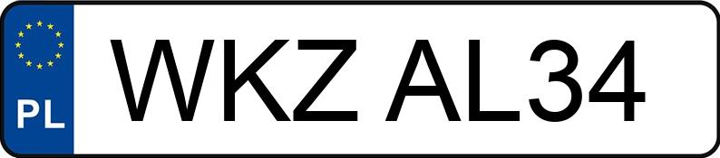 Numer rejestracyjny WKZ AL34 posiada BMW 320I - WKZAL34