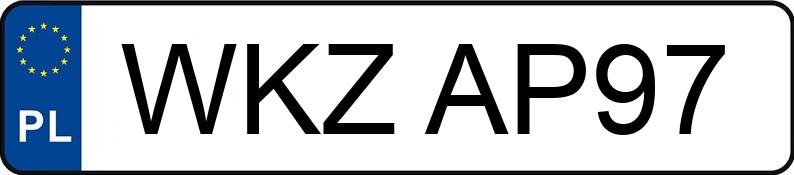 Numer rejestracyjny WKZ AP97 posiada BMW 320 Diesel MR`04 E3 E90 320 Diesel MR`04 E3 E90 - WKZAP97