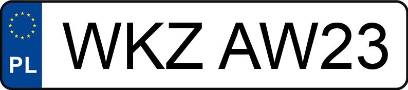 Numer rejestracyjny WKZ AW23 posiada FORD FIESTA - WKZAW23