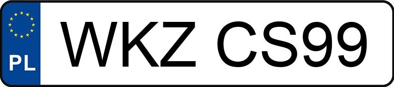 Numer rejestracyjny WKZ CS99 posiada OPEL Astra III 1.7 CDTI MR`04 E4 Essentia - WKZCS99