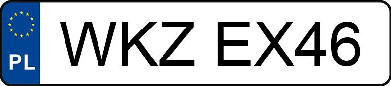 Numer rejestracyjny WKZ EX46 posiada OPEL ASTRA - WKZEX46 Numer rejestracyjny WKZ EX46 posiada OPEL ASTRA - WKZEX46