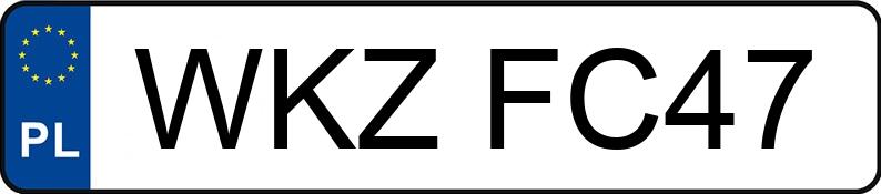 Numer rejestracyjny WKZ FC47 posiada AUDI A2 - WKZFC47