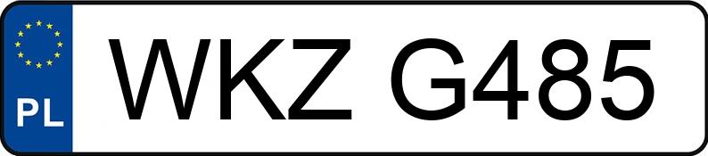 Numer rejestracyjny WKZ G485 posiada Fiat 126p - WKZG485 Numer rejestracyjny WKZ G485 posiada Fiat 126p - WKZG485