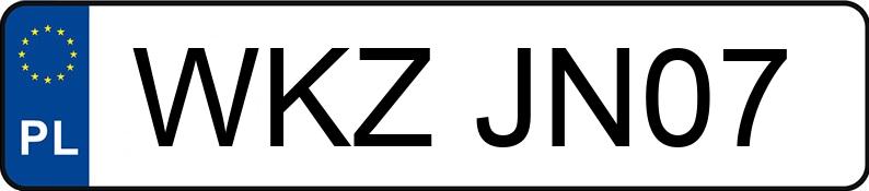 Numer rejestracyjny WKZ JN07 posiada FORD Focus 1.6 TDCi MR`08 E4 Silver X - WKZJN07 Numer rejestracyjny WKZ JN07 posiada FORD Focus 1.6 TDCi MR`08 E4 Silver X - WKZJN07