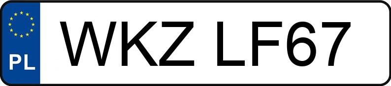Numer rejestracyjny WKZ LF67 posiada OPEL CORSA - WKZLF67 Numer rejestracyjny WKZ LF67 posiada OPEL CORSA - WKZLF67