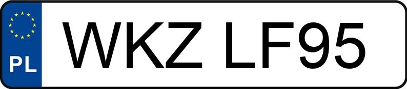 Numer rejestracyjny WKZ LF95 posiada FORD FIESTA - WKZLF95 Numer rejestracyjny WKZ LF95 posiada FORD FIESTA - WKZLF95