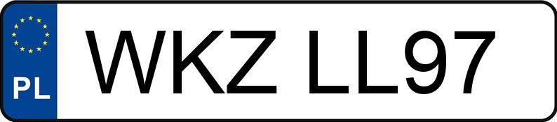 Numer rejestracyjny WKZ LL97 posiada HONDA Civic 1.4i MR`95 iS - WKZLL97