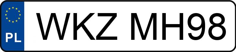 Numer rejestracyjny WKZ MH98 posiada BMW 325D - WKZMH98