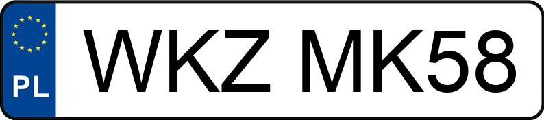 Numer rejestracyjny WKZ MK58 posiada FORD FIESTA 1.4 - WKZMK58 Numer rejestracyjny WKZ MK58 posiada FORD FIESTA 1.4 - WKZMK58