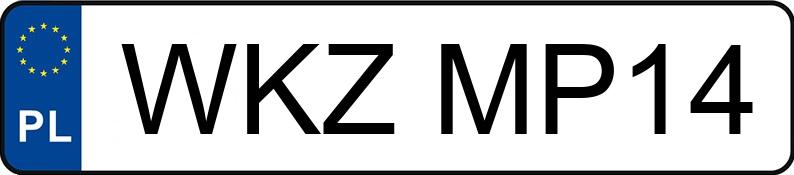 Numer rejestracyjny WKZ MP14 posiada SKODA ROOMSTER - WKZMP14