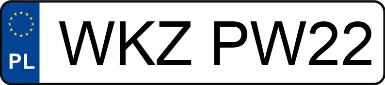 Numer rejestracyjny WKZ PW22 posiada BMW 520 Diesel MR`16 E6 G30 520 Diesel MR`16 E6 G30 - WKZPW22