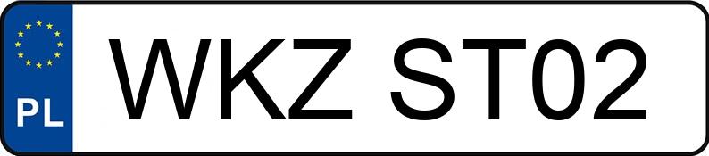 Numer rejestracyjny WKZ ST02 posiada BMW 320 Diesel MR`04 E3 E90 320 Diesel MR`04 E3 E90 - WKZST02