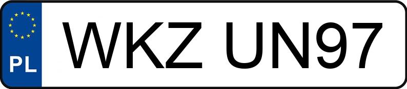 Numer rejestracyjny WKZUN97 posiada AUDI A4 1.9 TDi Kat. MR`00 E3 8E A4 1.9 TDi Kat. MR`00 E3 8E