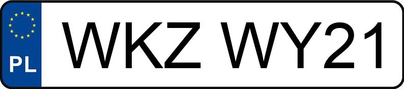Numer rejestracyjny WKZ WY21 posiada VOLKSWAGEN PASSAT - WKZWY21 Numer rejestracyjny WKZ WY21 posiada VOLKSWAGEN PASSAT - WKZWY21