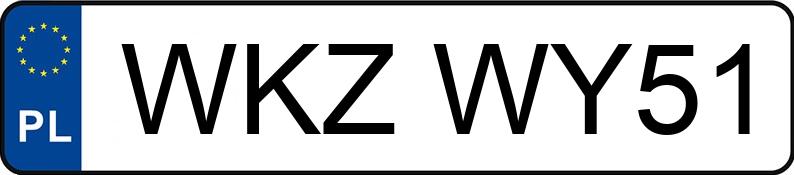 Numer rejestracyjny WKZ WY51 posiada HONDA CIVIC 1.8I-VTEC - WKZWY51