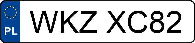 Numer rejestracyjny WKZ XC82 posiada MG MG3 HYBRID+ - WKZXC82
