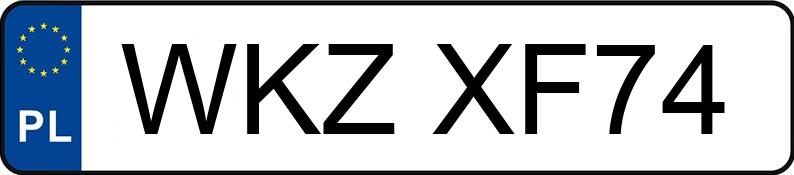 Numer rejestracyjny WKZ XF74 posiada AUDI A4 AVANT - WKZXF74