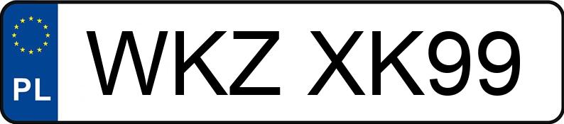 Numer rejestracyjny WKZ XK99 posiada OPEL ASTRA - WKZXK99 Numer rejestracyjny WKZ XK99 posiada OPEL ASTRA - WKZXK99