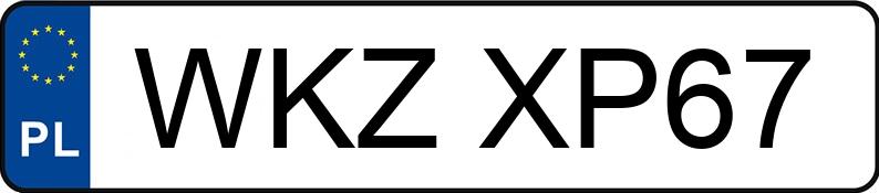 Numer rejestracyjny WKZ XP67 posiada KIA PICANTO - WKZXP67