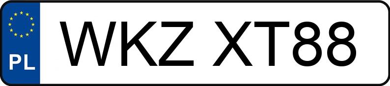 Numer rejestracyjny WKZ XT88 posiada SKODA KAROQ - WKZXT88 Numer rejestracyjny WKZ XT88 posiada SKODA KAROQ - WKZXT88