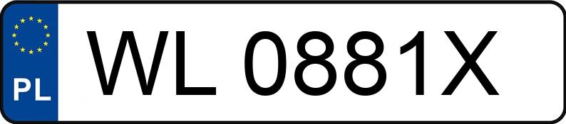 Numer rejestracyjny WL 0881X posiada VOLKSWAGEN POLO - WL0881X