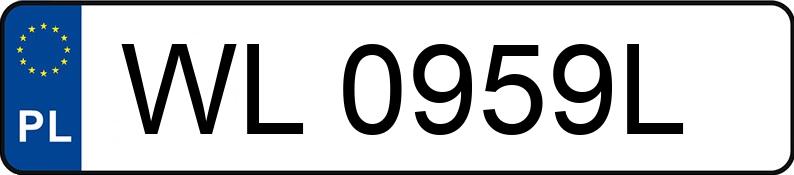 Numer rejestracyjny WL 0959L posiada TOYOTA Auris Diesel MR`07 E4 Premium - WL0959L