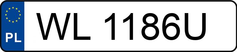 Numer rejestracyjny WL 1186U posiada FORD KUGA - WL1186U