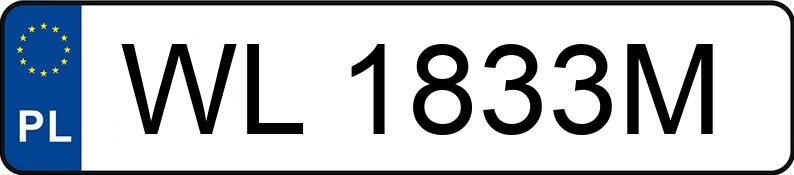 Numer rejestracyjny WL 1833M posiada AUDI Q7 - WL1833M