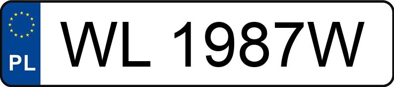 Numer rejestracyjny WL 1987W posiada VOLKSWAGEN GOLF - WL1987W Numer rejestracyjny WL 1987W posiada VOLKSWAGEN GOLF - WL1987W