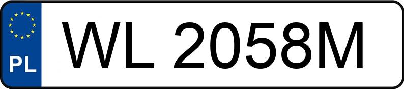 Numer rejestracyjny WL 2058M posiada HONDA ACCORD - WL2058M