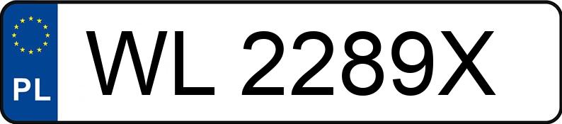 Numer rejestracyjny WL 2289X posiada VOLVO XC40 - WL2289X