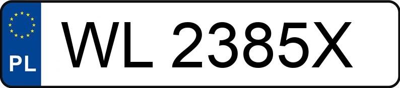 Numer rejestracyjny WL 2385X posiada BMW 523I - WL2385X