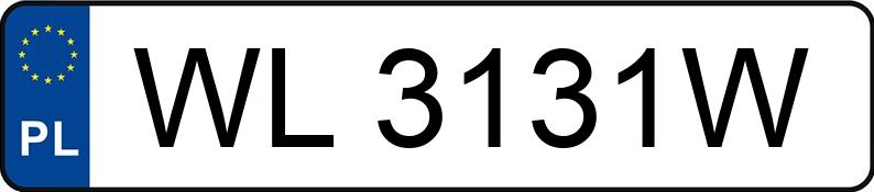 Numer rejestracyjny WL 3131W posiada FORD MUSTANG - WL3131W