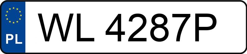 Numer rejestracyjny WL 4287P posiada OPEL VECTRA - WL4287P