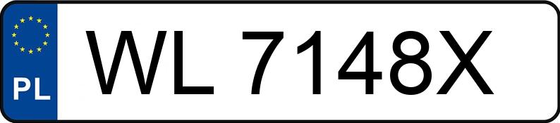 Numer rejestracyjny WL 7148X posiada BMW 520i Kat. MR`95 E39 520i Kat. MR`95 E39 - WL7148X